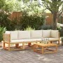 Set sofás de jardín con cojines 4 pzas madera maciza de acacia by , Garden sets - Ref: Foro24-3278924, Price: 458,64 €, Disco...