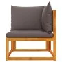 Sofá de jardín de esquina con cojines madera maciza de acacia by , Outdoor sofas - Ref: Foro24-4008160, Price: 132,64 €, Disc...