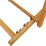 Silla de playa plegable madera maciza de eucalipto y tela verde de vidaXL, Sillas de jardín - Ref: Foro24-310312, Precio: 76,...