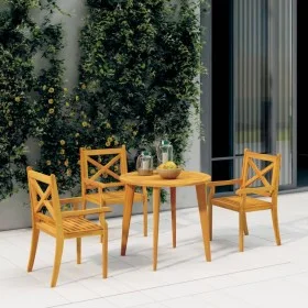 Garten-Esszimmerstühle 3 Stück aus massivem Akazienholz von vidaXL, Gartenstühle - Ref: Foro24-310306, Preis: 215,02 €, Rabat...