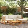 Set de sofás de jardín con cojines 5 pzas madera maciza acacia by , Garden sets - Ref: Foro24-3278918, Price: 489,95 €, Disco...