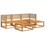 Set de sofás de jardín con cojines 5 pzas madera maciza acacia by , Garden sets - Ref: Foro24-3278918, Price: 499,52 €, Disco...