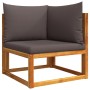 Set de sofás de jardín con cojines 11 pzas madera maciza acacia by , Outdoor sofas - Ref: Foro24-3278837, Price: 1,00 €, Disc...