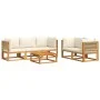 Set de sofás de jardín con cojines 6 pzas madera maciza acacia by , Outdoor sofas - Ref: Foro24-3278856, Price: 704,37 €, Dis...