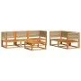 Set de sofás de jardín con cojines 6 pzas madera maciza acacia by , Outdoor sofas - Ref: Foro24-3278856, Price: 704,37 €, Dis...