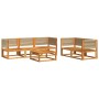 Set de sofás de jardín con cojines 6 pzas madera maciza acacia by , Outdoor sofas - Ref: Foro24-3278856, Price: 718,53 €, Dis...