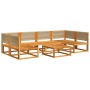 Set de sofás de jardín con cojines 7 pzas madera maciza acacia by , Outdoor sofas - Ref: Foro24-3278863, Price: 755,19 €, Dis...