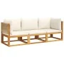 Set de sofás de jardín con cojines 3 pzas madera maciza acacia by , Outdoor sofas - Ref: Foro24-3278854, Price: 376,87 €, Dis...