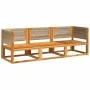 Set de sofás de jardín con cojines 3 pzas madera maciza acacia by , Outdoor sofas - Ref: Foro24-3278854, Price: 376,87 €, Dis...