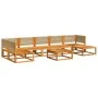 Set de sofás de jardín con cojines 8 pzas madera maciza acacia by , Outdoor sofas - Ref: Foro24-3278868, Price: 815,09 €, Dis...