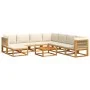Set de sofás de jardín con cojines 9 pzas madera maciza acacia by , Outdoor sofas - Ref: Foro24-3278861, Price: 1,00 €, Disco...