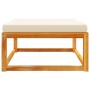 Taburete de jardín con cojín madera maciza acacia 65x65x29 cm by , Outdoor sofas - Ref: Foro24-3278939, Price: 79,71 €, Disco...