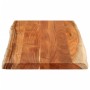 Rechteckiger Tischplatte mit natürlicher Akazienkante, 100x60x2,5 cm. von , Tischplatten - Ref: Foro24-370622, Preis: 102,80 ...