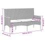 Banco de jardín 3 plazas con cojines ratán sintético negro by , garden benches - Ref: Foro24-365441, Price: 108,67 €, Discoun...