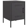 Mesitas de noche 2 unidades acero negro 36x39x50,5 cm de , Mesitas de noche - Ref: Foro24-842911, Precio: 88,22 €, Descuento: %