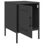 Mesitas de noche 2 unidades acero negro 36x39x50,5 cm de , Mesitas de noche - Ref: Foro24-842911, Precio: 88,22 €, Descuento: %