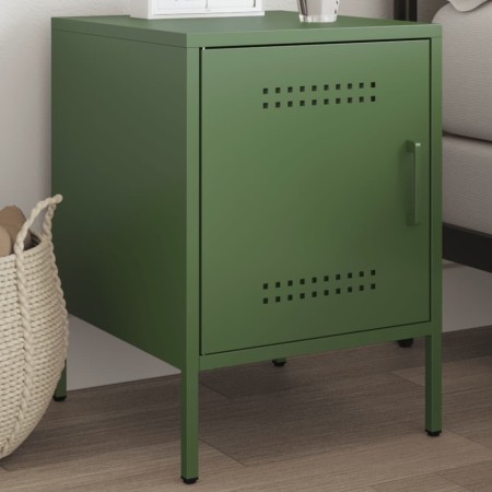 Mesita de noche de acero verde oliva 36x39x50,5 cm von , Nachttische - Ref: Foro24-842918, Preis: 55,41 €, Rabatt: %