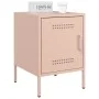 Mesitas de noche 2 unidades acero rosa 36x39x50,5 cm de , Mesitas de noche - Ref: Foro24-842913, Precio: 79,36 €, Descuento: %