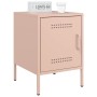 Nachttische, 2 Stück, rosa Stahl, 36x39x50,5 cm. von , Nachttische - Ref: Foro24-842913, Preis: 94,40 €, Rabatt: %