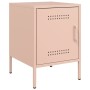 Nachttische, 2 Stück, rosa Stahl, 36x39x50,5 cm. von , Nachttische - Ref: Foro24-842913, Preis: 94,40 €, Rabatt: %