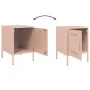 Mesitas de noche 2 unidades acero rosa 36x39x50,5 cm de , Mesitas de noche - Ref: Foro24-842913, Precio: 79,36 €, Descuento: %