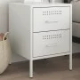 Nachttisch aus weißem Stahl 36x39x50,5 cm von , Nachttische - Ref: Foro24-842932, Preis: 69,99 €, Rabatt: %