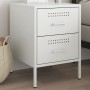 Nachttisch aus weißem Stahl 36x39x50,5 cm von , Nachttische - Ref: Foro24-842932, Preis: 70,81 €, Rabatt: %