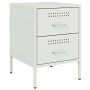 Nachttisch aus weißem Stahl 36x39x50,5 cm von , Nachttische - Ref: Foro24-842932, Preis: 70,81 €, Rabatt: %
