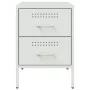 Nachttisch aus weißem Stahl 36x39x50,5 cm von , Nachttische - Ref: Foro24-842932, Preis: 69,99 €, Rabatt: %