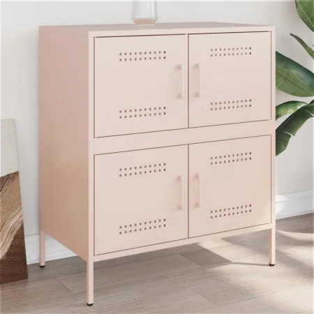 Aparador de acero rosa 68x39x79 cm by , Sideboards - Ref: Foro24-842953, Price: 109,11 €, Discount: %