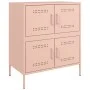 Aparador de acero rosa 68x39x79 cm by , Sideboards - Ref: Foro24-842953, Price: 109,11 €, Discount: %