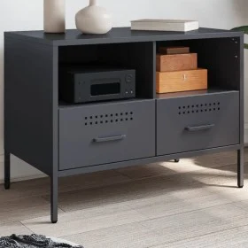 TV-Möbel aus anthrazitgrauem Stahl, 68x39x50,5 cm. von , TV-Möbel - Ref: Foro24-843046, Preis: 79,65 €, Rabatt: %