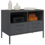 TV-Möbel aus anthrazitgrauem Stahl, 68x39x50,5 cm. von , TV-Möbel - Ref: Foro24-843046, Preis: 79,65 €, Rabatt: %