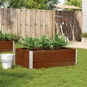 Jardinera de madera maciza de pino marrón 120x80 cm by , Pots and planters - Ref: Foro24-3295386, Price: 86,76 €, Discount: %