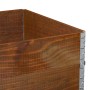 Jardinera de madera maciza de pino marrón 120x80 cm by , Pots and planters - Ref: Foro24-3295386, Price: 102,25 €, Discount: %