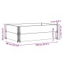 Jardinera de madera maciza de pino marrón 120x80 cm by , Pots and planters - Ref: Foro24-3295386, Price: 102,25 €, Discount: %
