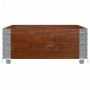 Jardinera de madera maciza de pino marrón 100x50 cm by , Pots and planters - Ref: Foro24-3295390, Price: 45,92 €, Discount: %