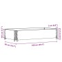 Jardinera de madera maciza de pino marrón 100x50 cm by , Pots and planters - Ref: Foro24-3295390, Price: 45,92 €, Discount: %