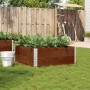 Jardinera de madera maciza de pino marrón 100x100 cm by , Pots and planters - Ref: Foro24-3295402, Price: 86,02 €, Discount: %