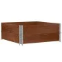 Jardinera de madera maciza de pino marrón 100x100 cm by , Pots and planters - Ref: Foro24-3295402, Price: 84,40 €, Discount: %