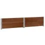 Jardinera de madera maciza de pino marrón 100x100 cm by , Pots and planters - Ref: Foro24-3295402, Price: 84,40 €, Discount: %