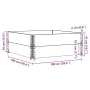 Jardinera de madera maciza de pino 100x100 cm by , Pots and planters - Ref: Foro24-3295399, Price: 72,44 €, Discount: %