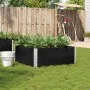 Jardinera de madera maciza de pino negra 100x100 cm by , Pots and planters - Ref: Foro24-3295400, Price: 69,73 €, Discount: %