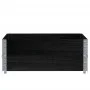 Jardinera de madera maciza de pino negra 100x100 cm by , Pots and planters - Ref: Foro24-3295400, Price: 69,73 €, Discount: %