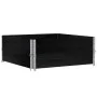 Jardinera de madera maciza de pino negra 100x100 cm by , Pots and planters - Ref: Foro24-3295400, Price: 69,73 €, Discount: %