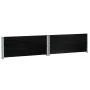 Jardinera de madera maciza de pino negra 100x100 cm by , Pots and planters - Ref: Foro24-3295400, Price: 69,73 €, Discount: %