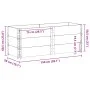 Massive Holzblumenkasten aus grauer Kiefer 150x50 cm von , Töpfe und Pflanzgefäße - Ref: Foro24-3295437, Preis: 120,55 €, Rab...