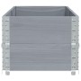 Jardinera de madera maciza de pino gris 150x50 cm by , Pots and planters - Ref: Foro24-3295409, Price: 96,64 €, Discount: %