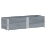 Jardinera de madera maciza de pino gris 150x50 cm by , Pots and planters - Ref: Foro24-3295409, Price: 96,64 €, Discount: %