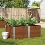 Jardinera de madera maciza de pino marrón 150x100 cm by , Pots and planters - Ref: Foro24-3295442, Price: 157,66 €, Discount: %
